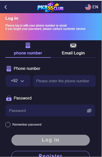 PKR55CLUB Game Register